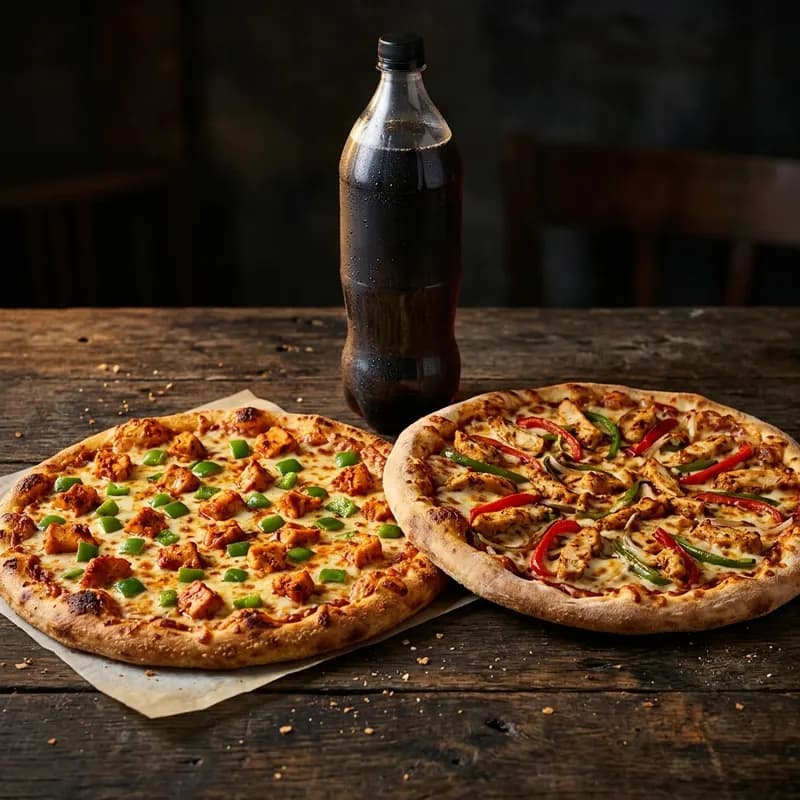 2 Medium Pizzas